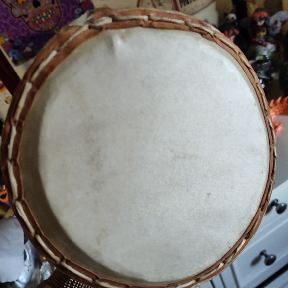 Handcrafted Drum with Black Accents - Picture 7 of 12